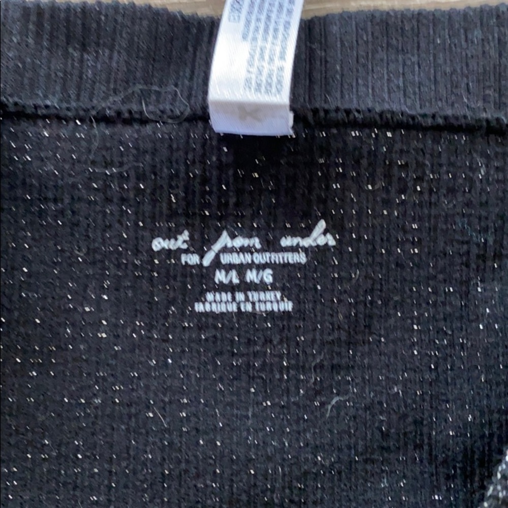 UO Black Sparkly Tube Top - Picture 2 of 2
